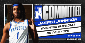 

'Kentucky Secures Commitment from Top Prospect G Jasper Johnson for Class of 2025'