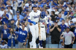 

Freddie Freeman (ankle) absent from Game 4 lineup for Dodgers at first base