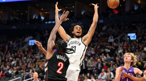 

Nets' C Nic Claxton Fined $25K by NBA for Tossing Ball into Stands